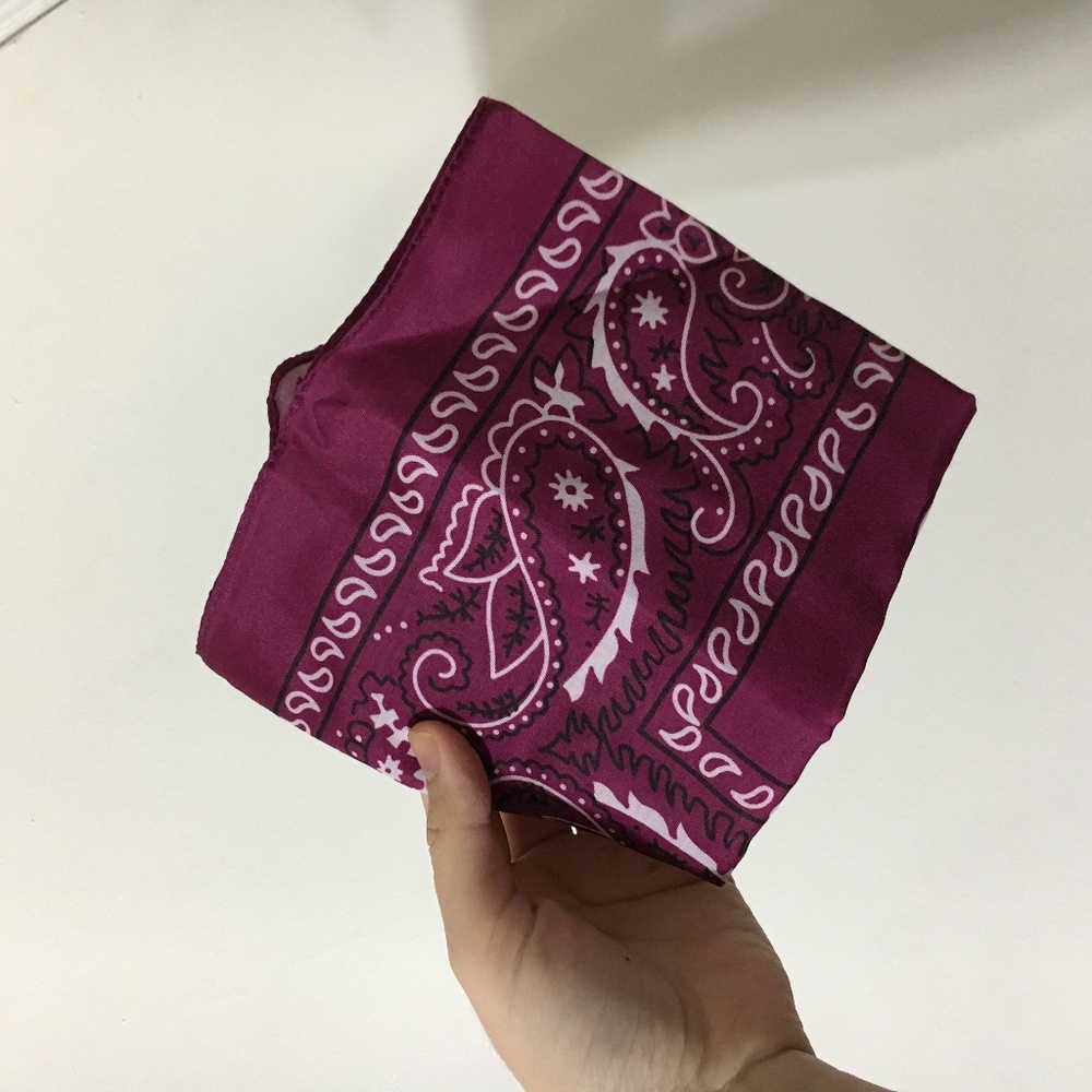 Purple bandanna